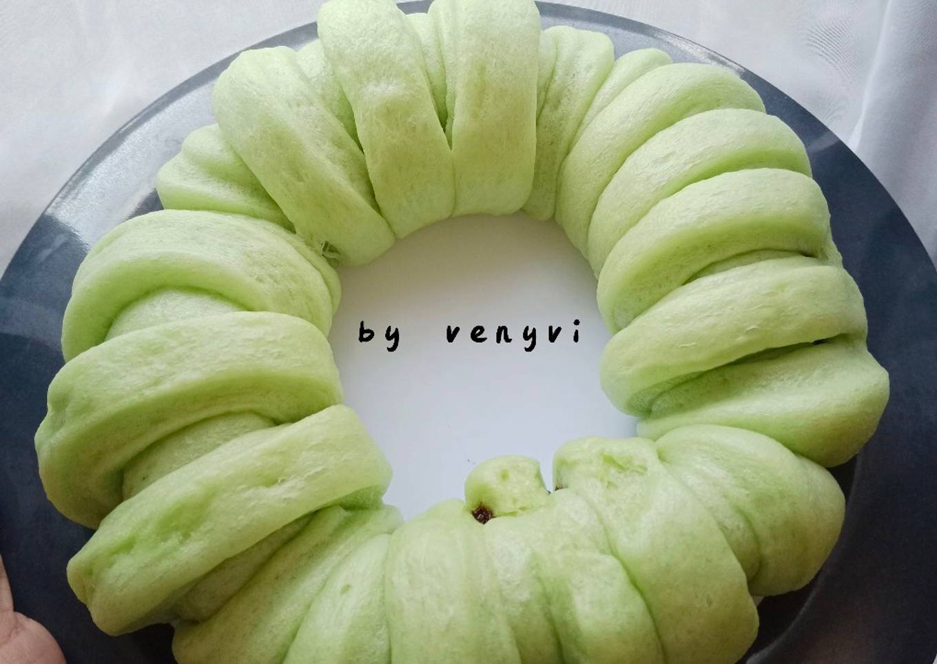 Resep Roti kukus pandan coklat Anti Gagal