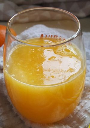 A picture of Freshly Squeezed Orange Juice - no added sugar.