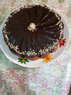 صورة لوصفة كيكة بصوص الشوكولاته