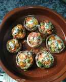 Champiñones rellenos veraniegos