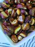 Castanhas assadas no forno