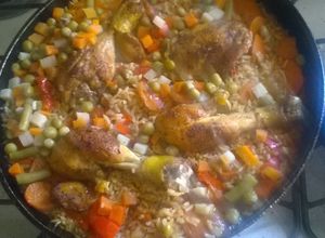 Una foto de Arroz con pollo🍗