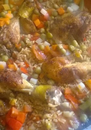Una foto de Arroz con pollo🍗