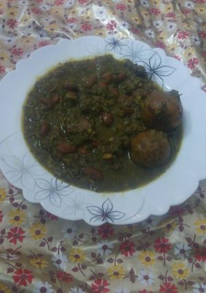 عکسی از دستور قرمه سبزی