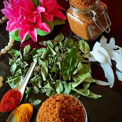 A picture of Flax seed chutney powder.