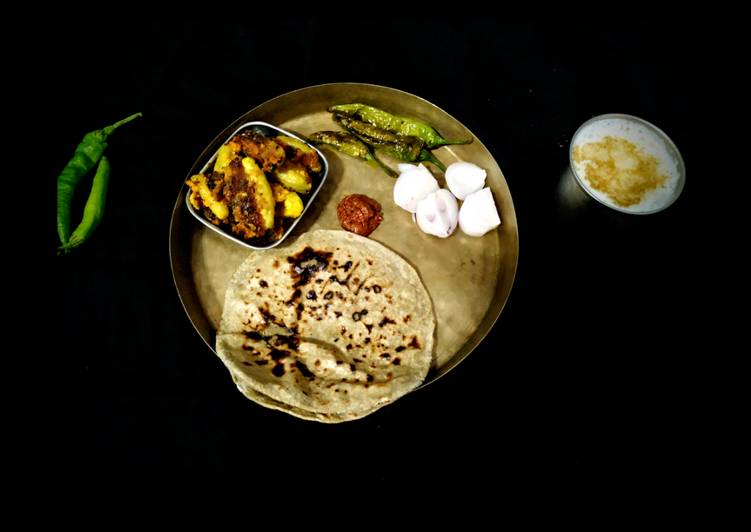 Traditional Bharwa meal