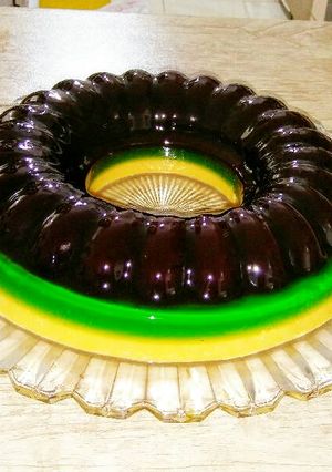 عکسی از دستور دسر ژله لبو و ژله بستنی