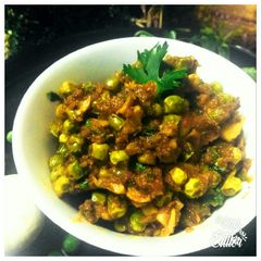 A picture of Matter mushroom ka bharta.