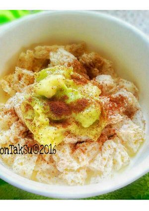 Foto resep MPasi 8m+ #Roti gandum siram susu topping alpukat