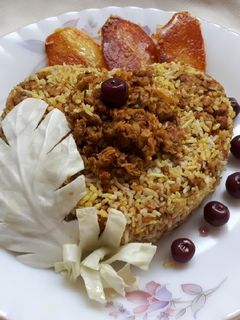 عکسی از دستور کلم پلو