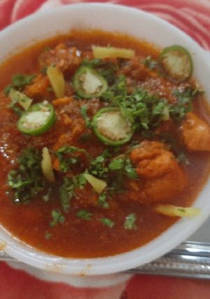 A picture of Chicken BBQ karahi.