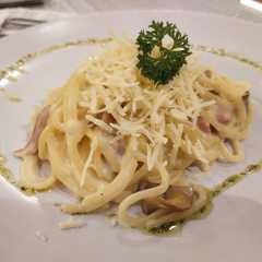 รูปของ Spaghetti cheese carbonara