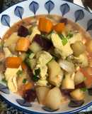 Canh gà nấu với 5 loại củ bổ dưỡng #Eatclean