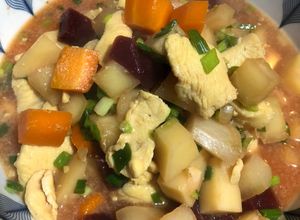 Hình của món Canh gà nấu với 5 loại củ bổ dưỡng #Eatclean.