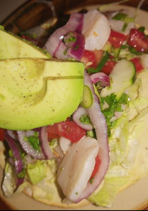 Una foto de Ceviche de callo de hacha
