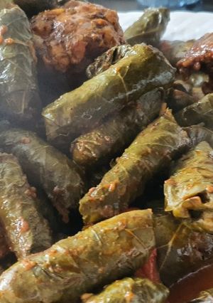 صورة لوصفة ورق عنب بالفخاره بالفرن