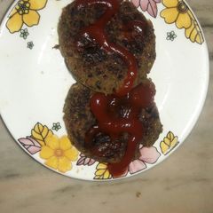 A picture of Left over green moong daal cutlets.