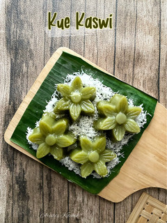 Foto resep Kue Kaswi (Kue Lumpang Hijau)