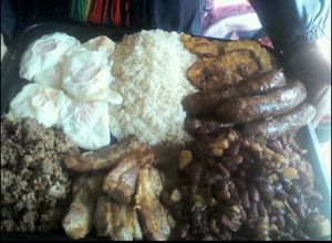 Una foto de Bandeja paisa
