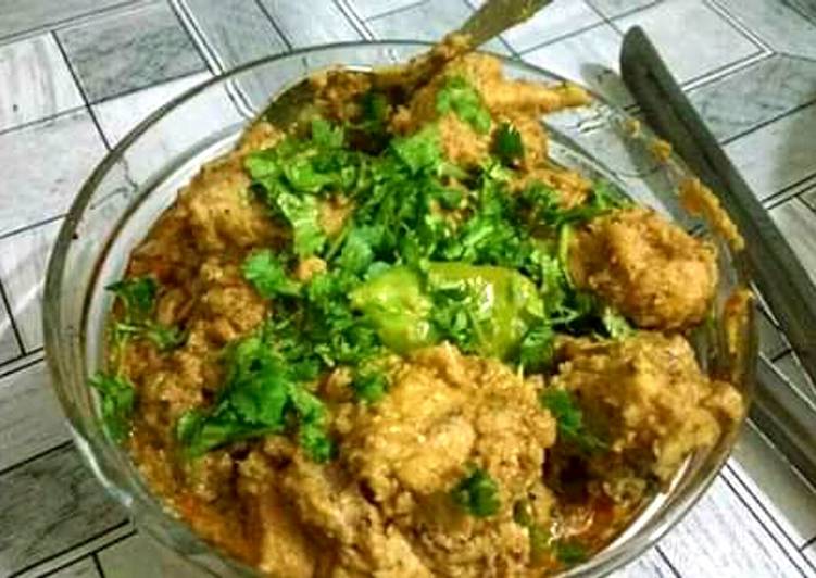 Steps to Prepare Super Quick Homemade Chicken White Karhai