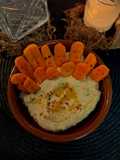 Hummus embrujado (Hummus con zanahoria) - Adviento Halloween
