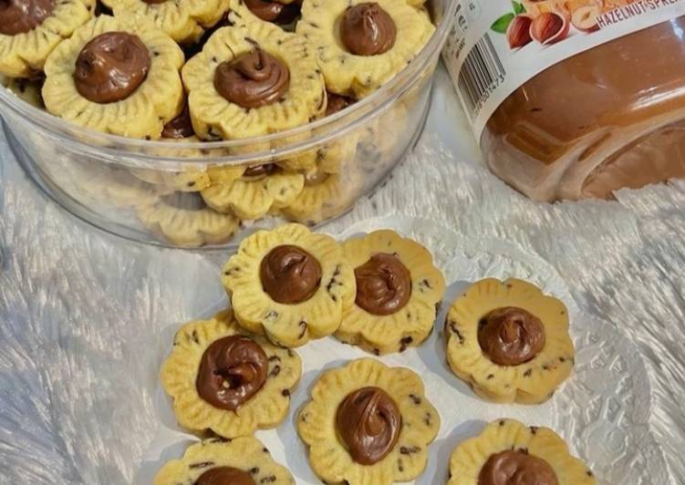 Resep Unik Nutella butter cookies Nikmat Lezat