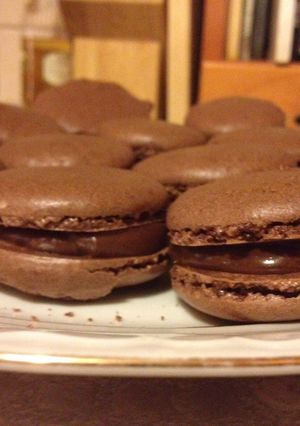 Francia csokoládés macaron recept fotója