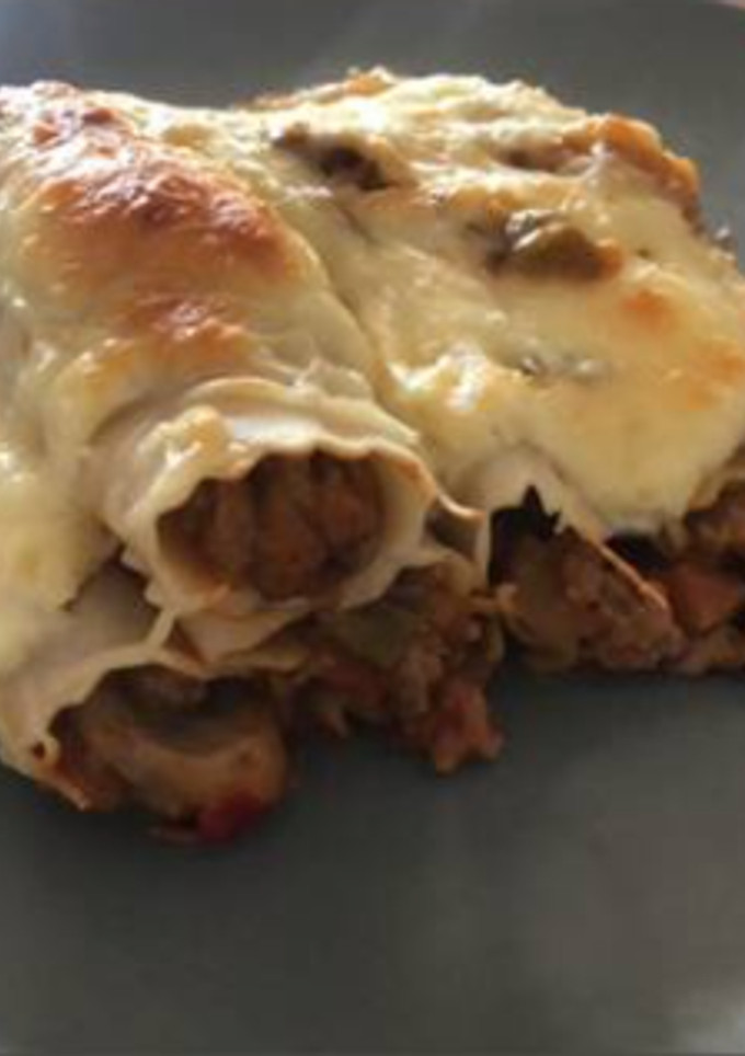 Una foto de Canelones de carne