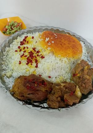 عکسی از دستور پلو و خورشت ماهیچه