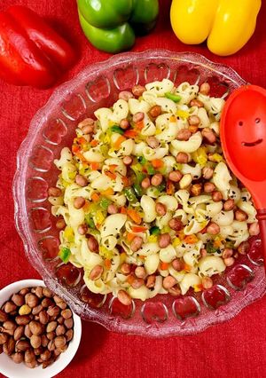 A picture of Macaroni Salad With Peanuts.