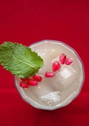 A picture of Cucumber pomegranate punch.
