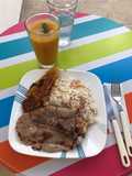 Jugo de mango cocido con limón