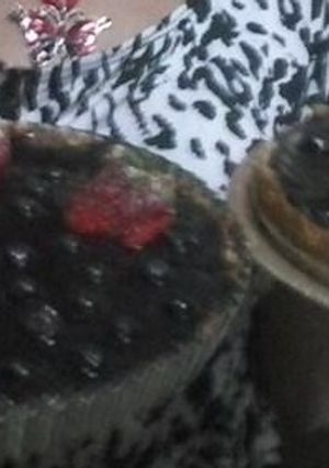 Una foto de Chesecake de frutos rojos sabroso