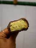 Helado de pistacho y chocolate