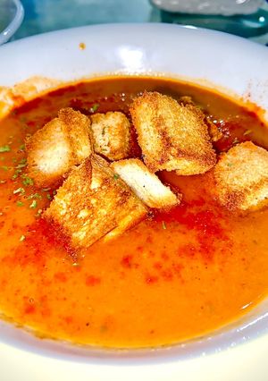 صورة لوصفة شوربة الطماطم 🍅