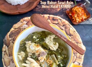Foto resep Sup Bakut Sawi Asin Versi Halal (Ayam)
