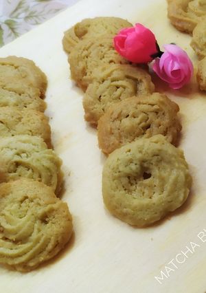 Foto resep Matcha Butter Cookies