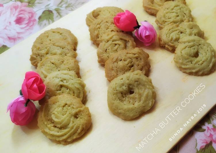 Matcha Butter Cookies