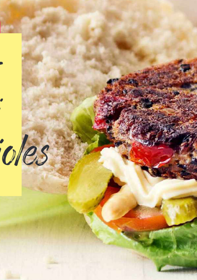 Una foto de Hamburguesa picante de frijol y avena