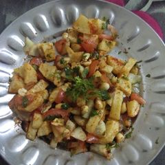 A picture of Falahari aalo chaat.