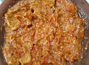 Foto resep Tempe penyet sambel terasi cobek