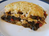 Lasaña vegetal de espinacas