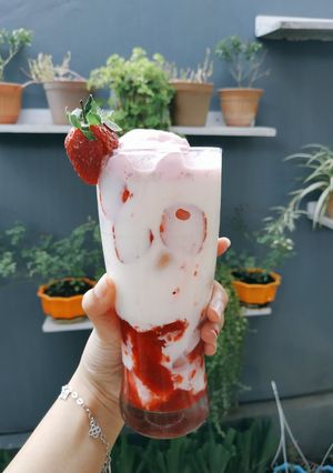 Foto resep Strawberry latte