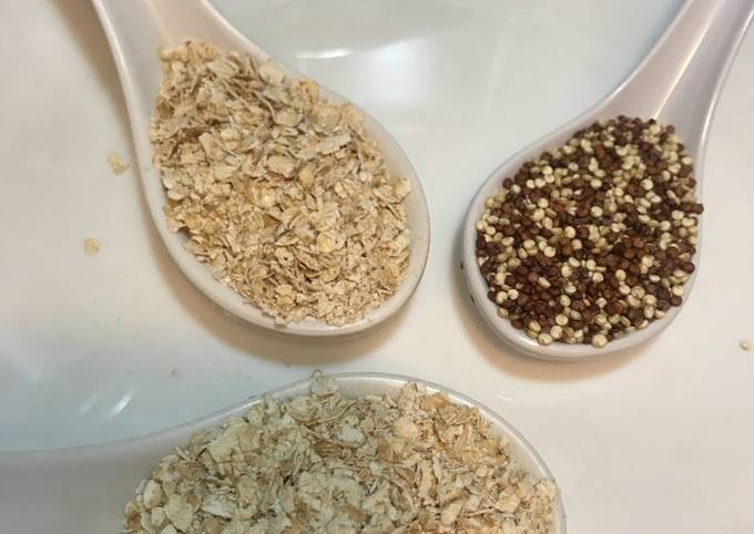 Easiest Way to Make Homemade Oatmeal with quinoa, asparagus and fresh mushroom