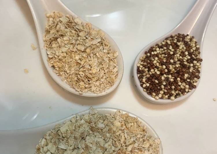 Step-by-Step Guide to Make Perfect Oatmeal with quinoa, asparagus and fresh mushroom