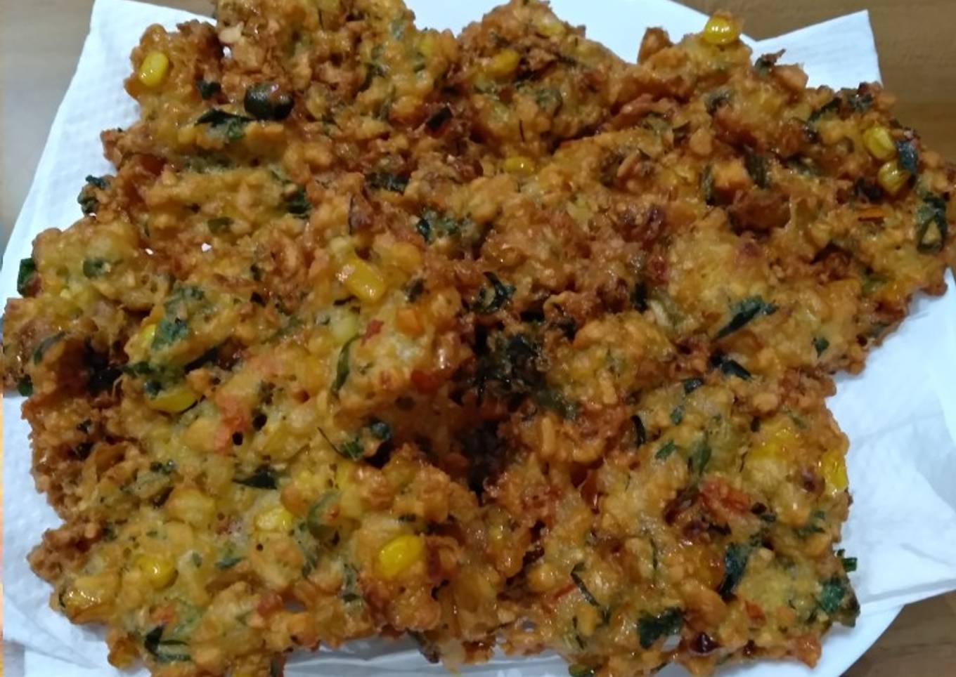 Bakwan jagung,tempe