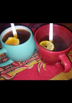 A picture of Cinnamon lemon tea.