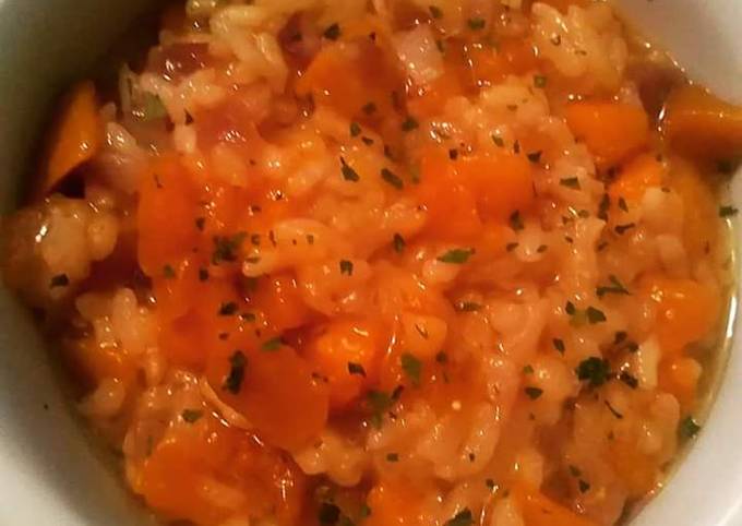 Come a Preparare Qualsiasi notte della settimana Risotto alla zucca