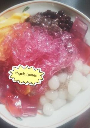 Hình của món Thạch ramen.