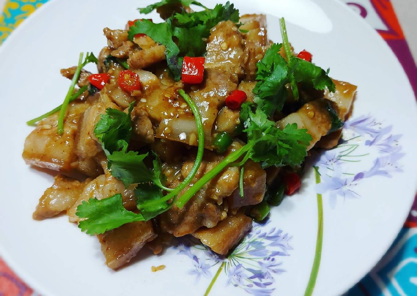 Samcan Pedas Daun ketumbar